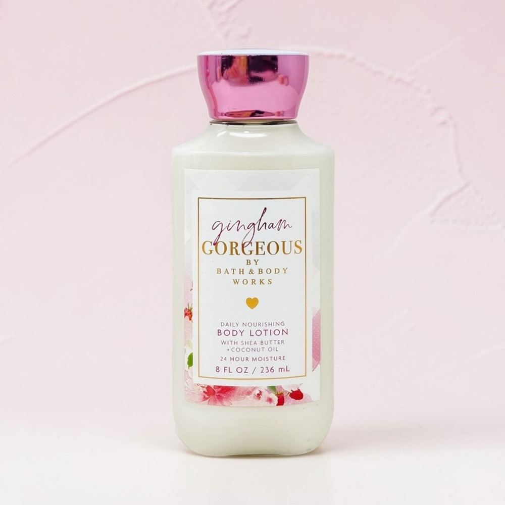 Bath‎ & Body Works Gingham Gorgeous Body Lotion 8oz Shea Butter Coconut Oil